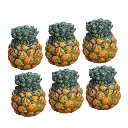 UPKOCH 6 Stück Simulierte Ananasspielzeug Obst Kunstfruchtdekor realistisch Fruchtmodelle Modell mit künstlicher Ananas kleines Ananas-Ornament künstliches Ananas-Modell Harz Grün UPKOCH 6 Stück Simulierte Ananasspielzeug Obst Kunstfruchtdekor realistisch Fruchtmodelle Modell mit künstlicher Ananas kleines Ananas-Ornament künstliches Ananas-Modell Harz Grün von UPKOCH