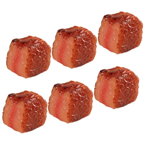 UPKOCH 6 Stück Simuliertes Rindfleisch -Brisketmodell gefälschtes Ausstellungsmodell künstlicher Burger realistische Lebensmittelrequisiten realistisches lebensmittelspielzeug PVC von UPKOCH
