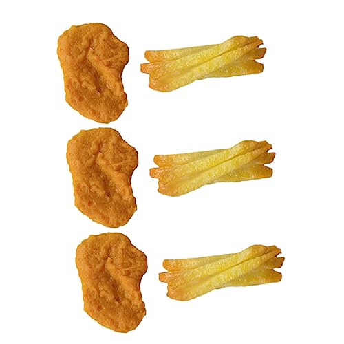 UPKOCH 6 Stück Spiellebensmittel Für Kleinkinder Hühnchen Künstliches Essen Realistisch Zum Ausstellen Künstliche Pommes Frites Rollenspiel Für Kleinkinder Für UPKOCH 6 Stück Spiellebensmittel Für Kleinkinder Hühnchen Künstliches Essen Realistisch Zum Ausstellen Künstliche Pommes Frites Rollenspiel Für Kleinkinder Für von UPKOCH