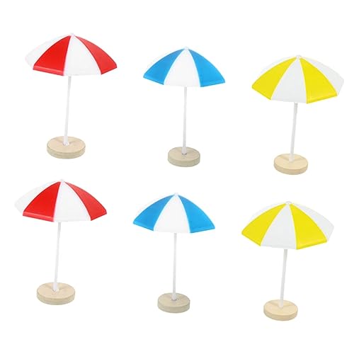 UPKOCH 6 Stück Strandschirme Ornamente Überdachung Klein Winzig Mini-Strand Miniatur Landschaft Puppenhaus Mini-Schirm Zum Basteln Mini-Regenschirm-Requisiten Plastik UPKOCH 6 Stück Strandschirme Ornamente Überdachung Klein Winzig Mini-Strand Miniatur Landschaft Puppenhaus Mini-Schirm Zum Basteln Mini-Regenschirm-Requisiten Plastik von UPKOCH