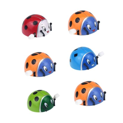 UPKOCH 6 Stück Teiliges Aufziehspielzeug Plastik Marienkäfer Wind up für Koordination und Fantasie für Kindergarten und Party Zufällige Farbe Zufällige Farbe von UPKOCH