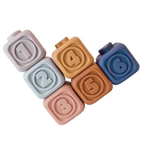 UPKOCH 6 Stück Teiliges Bausteine aus Weichem Vinyl Frühpädagogisches Lernspielzeug für Monate Alte Kleinkinder Fördert Farberkennung Formsortierung und Hand Auge Koordination UPKOCH 6 Stück Teiliges Bausteine aus Weichem Vinyl Frühpädagogisches Lernspielzeug für Monate Alte Kleinkinder Fördert Farberkennung Formsortierung und Hand Auge Koordination von UPKOCH
