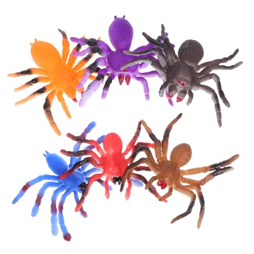 UPKOCH 6 Stück Teiliges Bunter Realistischer Wasserkontakt Spinnen Spielzeuge für Farbwechselnde Riesen Spinnen für Halloween Pädagogische Entdeckung und Partydeko von UPKOCH