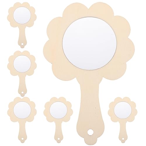 UPKOCH 6 Stück Teiliges Holzspiegel für DIY Bastelspiegel aus Unbehandeltem Holz Kreative Handspiegel zum Bemalen für Kreative Aktivitäten und Frühkindliche Bildung UPKOCH 6 Stück Teiliges Holzspiegel für DIY Bastelspiegel aus Unbehandeltem Holz Kreative Handspiegel zum Bemalen für Kreative Aktivitäten und Frühkindliche Bildung von UPKOCH