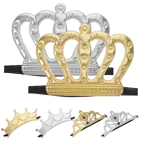 UPKOCH 6 Stück Teiliges Kinderprinzen und Prinzessinnen Kronen Elegante Vintage Kostüm Accessoires für Kindergeburtstag Leichtes Zartes Design Dekoration für Party und Fotosession von UPKOCH