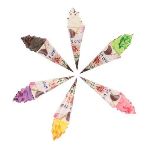 UPKOCH 6 Stück Teiliges Künstliche Eistüten Magnetische Eiscreme Deko Leicht und Realistisch Kühlschrankmagnet Sommergefühl Partydekoration und Foto Requisite UPKOCH 6 Stück Teiliges Künstliche Eistüten Magnetische Eiscreme Deko Leicht und Realistisch Kühlschrankmagnet Sommergefühl Partydekoration und Foto Requisite von UPKOCH