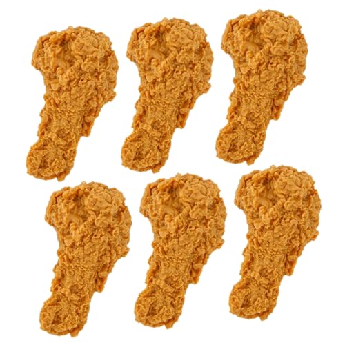 UPKOCH 6 Stück Realistische Künstliche Frittierte Hähnchenschenkel Dekorationen aus PVC für Küche und Events Lebensechte Lebensmittel Requisiten für Fotografie und Haushalt von UPKOCH