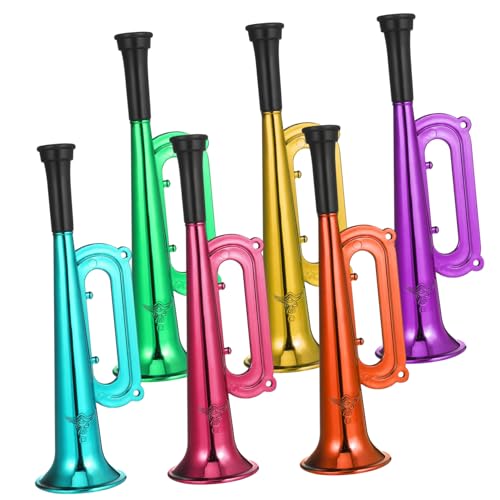 UPKOCH 6 Stück Teiliges Kunststoff Trompetenspielzeug Bunt Jubeltröte für Sportveranstaltungen Party Lärmmacher Sichere Kindertrompete Langlebig Geräuschmacher von UPKOCH