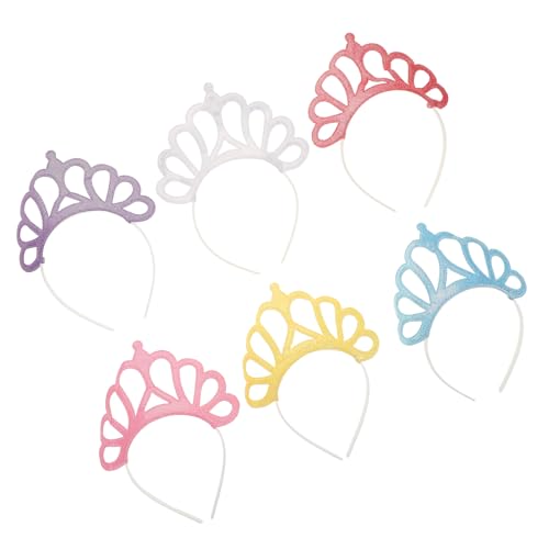 UPKOCH 6 Stück Teiliges Mädchen Stirnband Krone aus Langlebig und Bequem Prinzessin Design für Geburtstag Party und Alltag Vielseitiges Haarschmuck Zubehör für Junge Mädchen Eleganter von UPKOCH