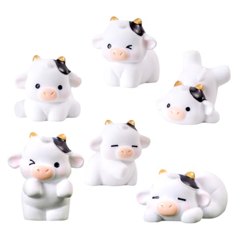 UPKOCH 6stücke Mini Kühe Figuren Resin Niedliche Miniatur Tiere Für Garten Und Tischdeko Als Bonsai Dekoration Für Landschaften UPKOCH 6stücke Mini Kühe Figuren Resin Niedliche Miniatur Tiere Für Garten Und Tischdeko Als Bonsai Dekoration Für Landschaften von UPKOCH