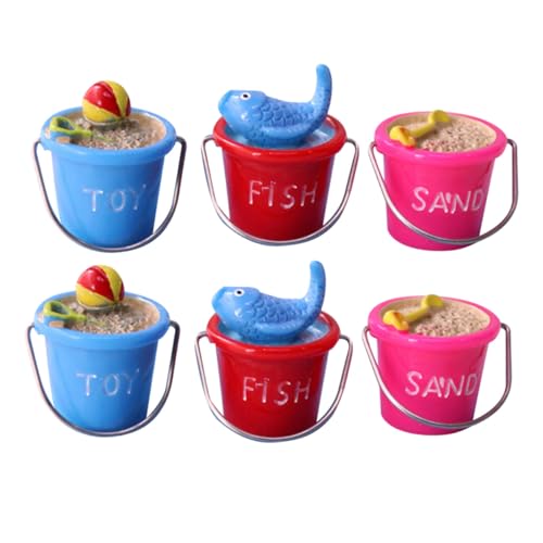 UPKOCH 6 Stück Teiliges Mini Strand Eimer aus Synthetischem Harz Niedliche Micro Landschaft Deko mit Fisch Ball und Löffel Passend für Sukkulenten blumentopf Sandtisch Garten Miniaturen UPKOCH 6 Stück Teiliges Mini Strand Eimer aus Synthetischem Harz Niedliche Micro Landschaft Deko mit Fisch Ball und Löffel Passend für Sukkulenten blumentopf Sandtisch Garten Miniaturen von UPKOCH