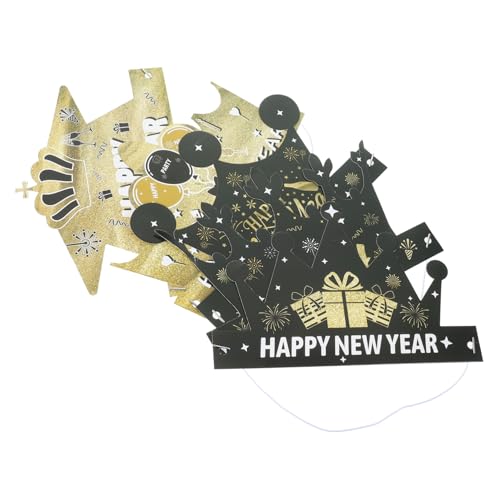 UPKOCH 6 Stück Teiliges Neujahrs Party Papierhüte Bunte Fotorequisiten Festliche Kopfbedeckung für Silvester Erwachsene von UPKOCH