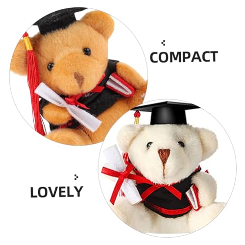 UPKOCH 6 Stück Teiliges Plüsch Abschlussbär Anhänger aus Weichem mit Doktorhut Süßer Cartoon Schlüsselanhänger für Rucksack Taschen Geschenk Dekoration UPKOCH 6 Stück Teiliges Plüsch Abschlussbär Anhänger aus Weichem mit Doktorhut Süßer Cartoon Schlüsselanhänger für Rucksack Taschen Geschenk Dekoration von UPKOCH