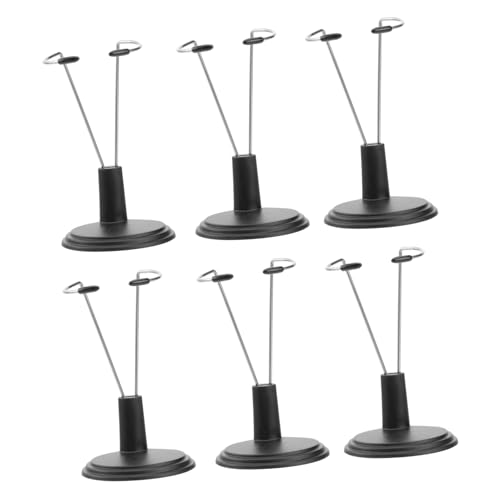 UPKOCH 6 Stück Teiliges Puppenständer Schwarz PVC Doll Stand Robust Tragbar zur Aufbewahrung und Präsentation für Zuhause Laden Supermarkt von UPKOCH