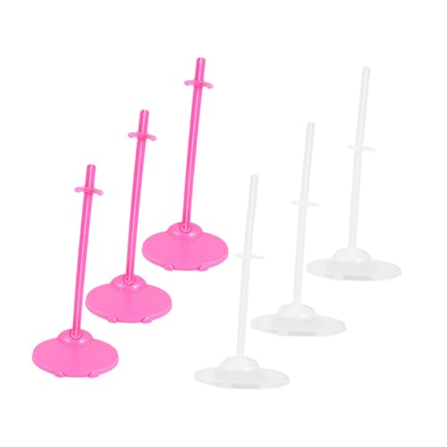 UPKOCH 6 Stück Teiliges Puppenständer aus Stabilem rutschfeste Basis Tragbare Doll Halterung für Kleine Puppen und Actionfiguren Transparent und Rosa für Regal und Tischdisplay UPKOCH 6 Stück Teiliges Puppenständer aus Stabilem rutschfeste Basis Tragbare Doll Halterung für Kleine Puppen und Actionfiguren Transparent und Rosa für Regal und Tischdisplay von UPKOCH