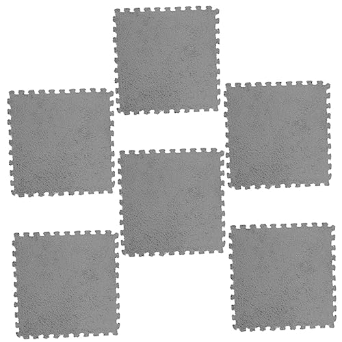 UPKOCH 6 Stück Teiliges Puzzlematte Flauschige Spielmatte für rutschfest und Einfach Zusammensteckbar für Fitness Spielzimmer und Bodenschutz UPKOCH 6 Stück Teiliges Puzzlematte Flauschige Spielmatte für rutschfest und Einfach Zusammensteckbar für Fitness Spielzimmer und Bodenschutz von UPKOCH