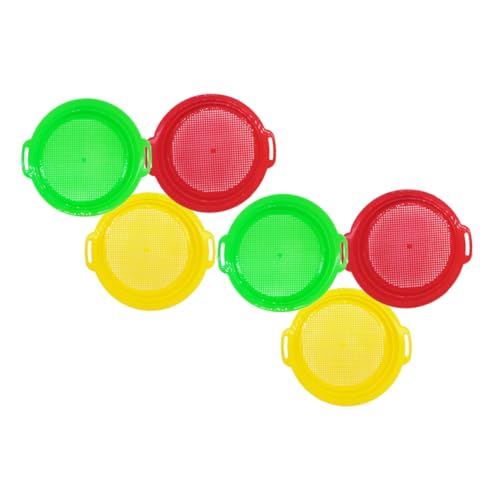 UPKOCH 6 Stück Teiliges Sandspielzeug Robuste Sandsiebe Rot Gelb und Grün für Strandabenteuer Leicht und Tragbar für Gruppenaktivitäten und Erkundung im Freien UPKOCH 6 Stück Teiliges Sandspielzeug Robuste Sandsiebe Rot Gelb und Grün für Strandabenteuer Leicht und Tragbar für Gruppenaktivitäten und Erkundung im Freien von UPKOCH
