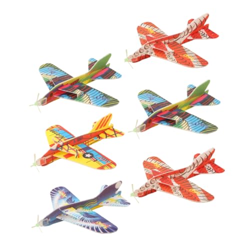 UPKOCH 6 Stück Teiliges Schaumflugzeug Modell Drehspielzeug für Outdoor Flugzeugspielzeug Bunte Wurfgleiter Fördert Orientierung und Spiel Zufällige Farbe Zufällige Farbe UPKOCH 6 Stück Teiliges Schaumflugzeug Modell Drehspielzeug für Outdoor Flugzeugspielzeug Bunte Wurfgleiter Fördert Orientierung und Spiel Zufällige Farbe Zufällige Farbe von UPKOCH