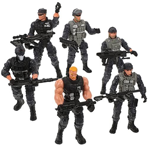 UPKOCH 6 Stück Teiliges Soldaten Flexible Militärfiguren aus Bewegliche Puppen Pädagogisches Actionspielzeug für Realistische Soldaten Modelle von UPKOCH