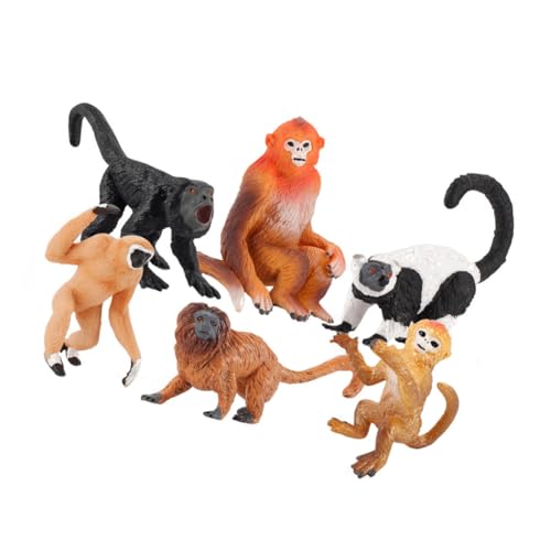 UPKOCH 6 Stück Teiliges Statisches Weißhandgibbon Affenmodell für Langlebige Tierfiguren aus Robustem Material Pädagogisches Wissenschaftsspielzeug und Dekorative Tierstatuen für Zuhause UPKOCH 6 Stück Teiliges Statisches Weißhandgibbon Affenmodell für Langlebige Tierfiguren aus Robustem Material Pädagogisches Wissenschaftsspielzeug und Dekorative Tierstatuen für Zuhause von UPKOCH