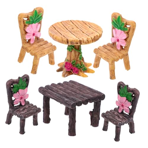 UPKOCH 6 Stück Tisch Und Stuhlornamente Aus Kunstharz Winzige Möbel Mini Häuser Kindermöbel Kleine Behälter Winzige Häuser Puppenhaus Mini Sachen Kindertisch Und UPKOCH 6 Stück Tisch Und Stuhlornamente Aus Kunstharz Winzige Möbel Mini Häuser Kindermöbel Kleine Behälter Winzige Häuser Puppenhaus Mini Sachen Kindertisch Und von UPKOCH
