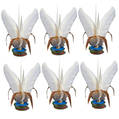 UPKOCH 6pcs Weiß Fitness Federbälle Chinesischen Kicking Federball Spiel Für Badminton Bein Flexibilität Übung UPKOCH 6pcs Weiß Fitness Federbälle Chinesischen Kicking Federball Spiel Für Badminton Bein Flexibilität Übung von UPKOCH