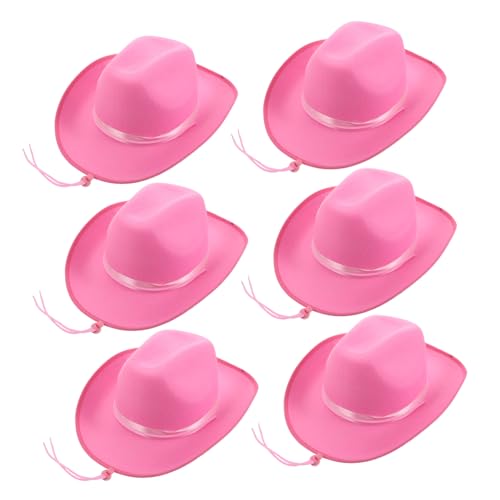 UPKOCH 6 Stück Weicher Cowboyhut mit Schleifenverzierung Kostümzubehör für Jungen für Themenpartys und Rollenspiele UPKOCH 6 Stück Weicher Cowboyhut mit Schleifenverzierung Kostümzubehör für Jungen für Themenpartys und Rollenspiele von UPKOCH