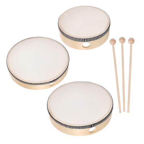 UPKOCH 6-teiliges Handtrommel-Set Für Kinder Percussion-Spielzeug Für Kleinkinder Sicherer Holzrahmen Trommelstöcke Für Die Musikalische Entwicklung UPKOCH 6-teiliges Handtrommel-Set Für Kinder Percussion-Spielzeug Für Kleinkinder Sicherer Holzrahmen Trommelstöcke Für Die Musikalische Entwicklung von UPKOCH