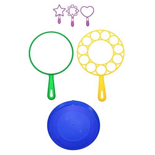 UPKOCH 6-teiliges Set Seifenblasenset Niedliche Cartoon-Patches Bauschige Turbanmütze W34 Bubble Stick Blase Blasenstab Essig Bubble Stick Kaffeebecher Funkelnd Plastik von UPKOCH
