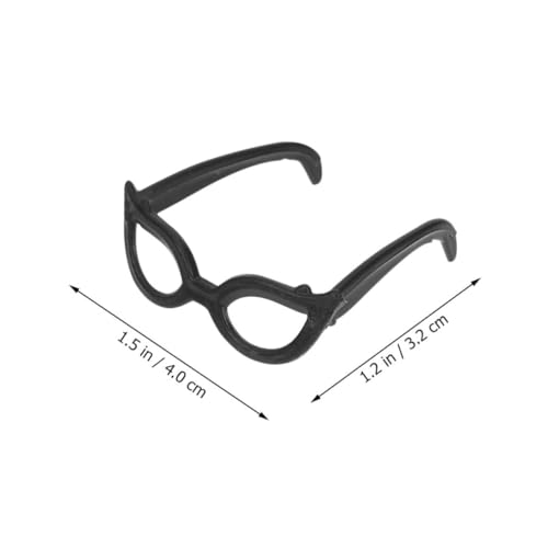 UPKOCH 60 Stück Teiliges Mini Kunststoff Brillen für Puppenhaus Zubehör Kleine Brillenrahmen als Puppenaccessoires Leicht und Kreativ für DIY Bastelprojekte Puppenmode Dekoration von UPKOCH