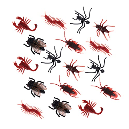 UPKOCH 60 Stück Teiliges Realistisches Insekten Modellspielzeug mit Ameisen für Halloween Party April Fools Lebensechte Trickspielzeuge und Gruselige Dekoration von UPKOCH