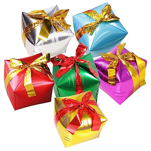 UPKOCH 6Er Box Aluminiumfolienballon Helium Geburtstagsballons Festivalballon Kinderpartyballons Weihnachtsballon Jumbo Weihnachtsschmuck Weihnachtsdekoration Aluminiumfolie von UPKOCH
