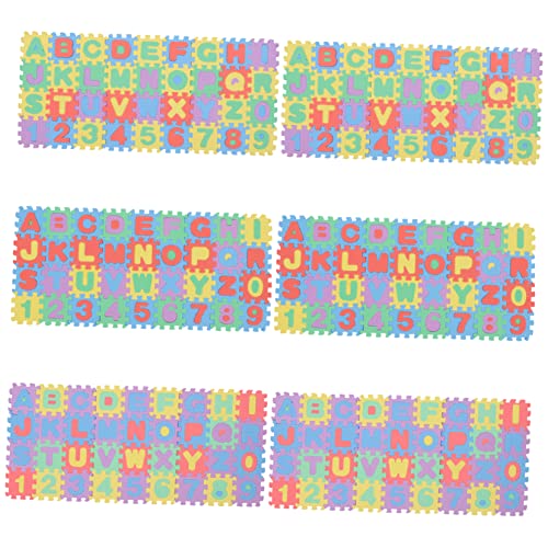 UPKOCH 6Sätze Bodenmatten Teilig Kinderfreundliche Krabbelmatte Und Langlebig Für Kleinkinder Puzzle Spielmatte Für Sicheres Und Lernen von UPKOCH