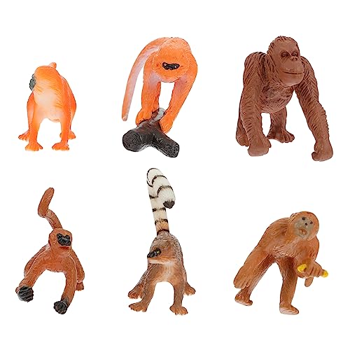 UPKOCH 6St Affenmodell Miniatur lustige Tiermodelle Gorilla-Figur Affenfiguren Toys kinderknallzeug wohnraumdeko Simulation Affendekore simulierte Tiermodelle Plastik UPKOCH 6St Affenmodell Miniatur lustige Tiermodelle Gorilla-Figur Affenfiguren Toys kinderknallzeug wohnraumdeko Simulation Affendekore simulierte Tiermodelle Plastik von UPKOCH
