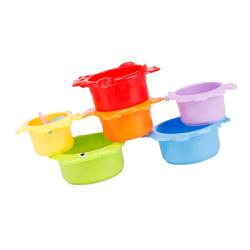 UPKOCH 6St Bunte Tasse interaktives kauspielzeug Kinderbad Kleinkinder Stapelbecher Stapelblöcke badewanne Strand Plastik UPKOCH 6St Bunte Tasse interaktives kauspielzeug Kinderbad Kleinkinder Stapelbecher Stapelblöcke badewanne Strand Plastik von UPKOCH