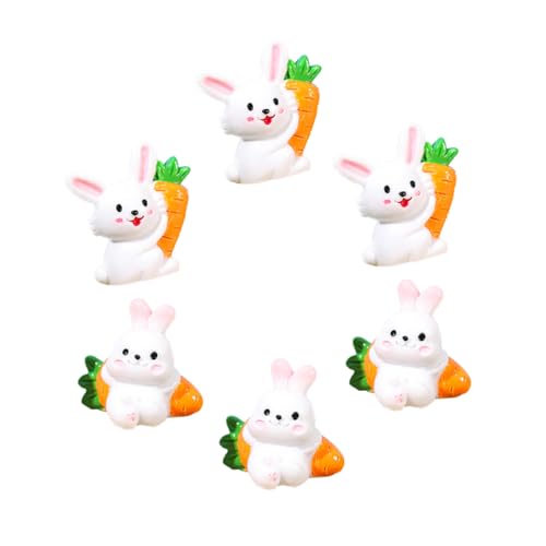 UPKOCH 6St Kreatives weißes Kaninchen hasenfiguren Kaninchen Figur Cute Decor wichtelfiguren Hase Figur Frosch Plüschtiere Miniaturspielzeug Osterdeko kleines Häschendekor Harz UPKOCH 6St Kreatives weißes Kaninchen hasenfiguren Kaninchen Figur Cute Decor wichtelfiguren Hase Figur Frosch Plüschtiere Miniaturspielzeug Osterdeko kleines Häschendekor Harz von UPKOCH