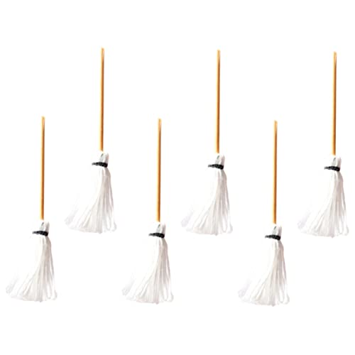 UPKOCH 6St Mini-Mopp Puppenmöbel Puppenhausmöbel Puppenträger Miniaturmöbel Mini- Heu Miniatures Miniature DIY Miniature mop Miniature Art Miniaturspielzeug Miniaturmopp Muhe Weiß UPKOCH 6St Mini-Mopp Puppenmöbel Puppenhausmöbel Puppenträger Miniaturmöbel Mini- Heu Miniatures Miniature DIY Miniature mop Miniature Art Miniaturspielzeug Miniaturmopp Muhe Weiß von UPKOCH