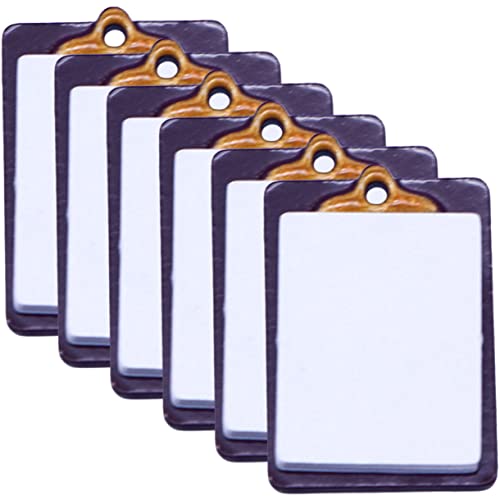 UPKOCH 6St Puppenhaus-Schreibblock für kinderspielzeug Weiße Schreibtafel für Miniaturhäuser Toys Modelle für Büroklammern DIY -Versorgung Papier UPKOCH 6St Puppenhaus-Schreibblock für kinderspielzeug Weiße Schreibtafel für Miniaturhäuser Toys Modelle für Büroklammern DIY -Versorgung Papier von UPKOCH