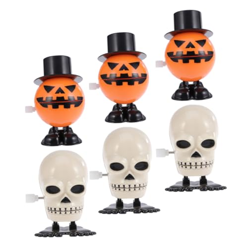 UPKOCH 6stücke Teiliges Halloween Spielzeug Springende Kürbis Und Schädel Spielzeuge Für Halloween-Partys Und Dekorationen von UPKOCH