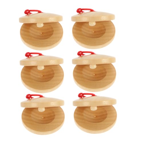 UPKOCH 6Stücke Hölzerne Kastagnetten für Musikinstrumente aus Schima Superba Feinmotorik und Kreativität für Frühe Musikalische Bildung und Spielspaß UPKOCH 6Stücke Hölzerne Kastagnetten für Musikinstrumente aus Schima Superba Feinmotorik und Kreativität für Frühe Musikalische Bildung und Spielspaß von UPKOCH