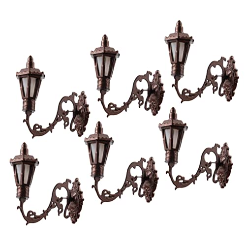 UPKOCH 6stücke Wandlampe Teiliges Für Puppenhaus Und Modellbau Vintage Wandleuchten Mit Warmem Licht Für Miniaturlandschaften Und Sandkastenmodelle Für Puppenzubehör Und Dekoration UPKOCH 6stücke Wandlampe Teiliges Für Puppenhaus Und Modellbau Vintage Wandleuchten Mit Warmem Licht Für Miniaturlandschaften Und Sandkastenmodelle Für Puppenzubehör Und Dekoration von UPKOCH