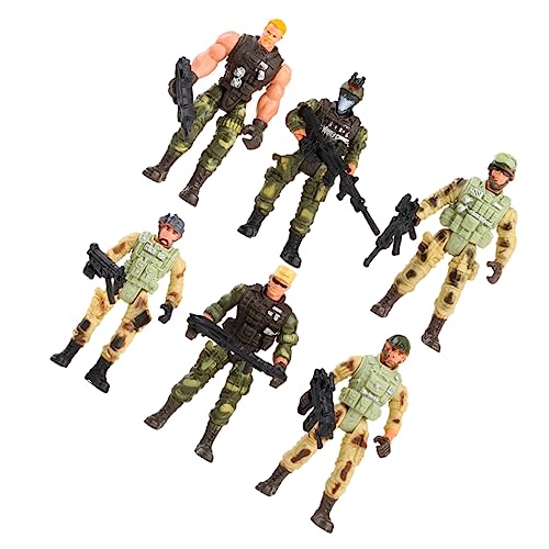 UPKOCH 6Stücke Soldaten Figuren Soldaten Modelle für Zufallsdesign Fördert Fantasie und Interaktion im Spiel für und Militärisches von UPKOCH