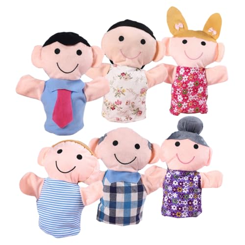 UPKOCH 6Stücke Teiliges Handpuppen Für Pädagogisches Für Fantasievolles Rollenspiel Und Eltern Junge Mädchen Interaktion Leicht Und Tragbar Für Drinnen Und Draußen von UPKOCH