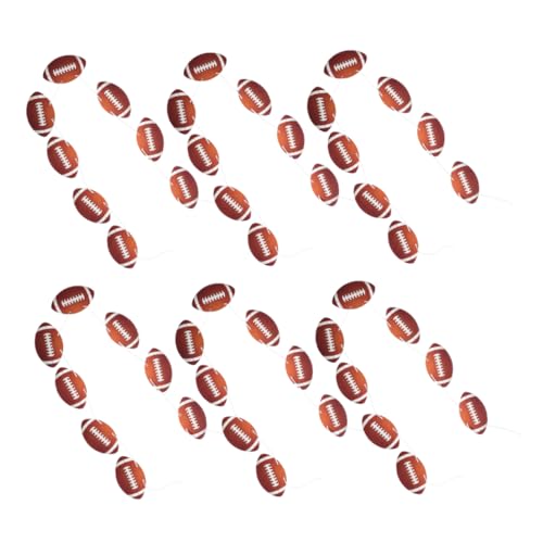 UPKOCH 6sätze Fußballbanner Aus Papier Für Partys Fußball-rugby-partyzubehör Fußballdekorationen Für Geburtstagsfeiern Fußballpartybanner Zum Aufhängen von UPKOCH