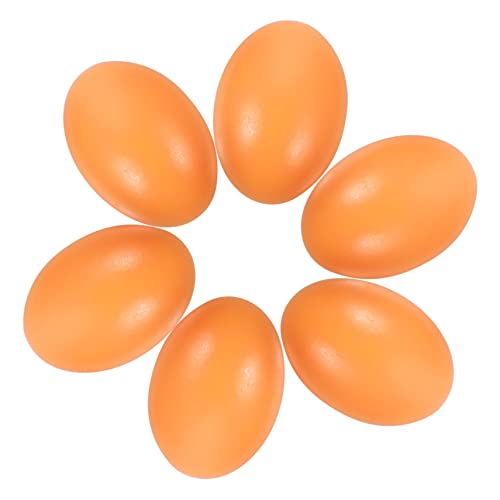 UPKOCH 6st Holzeier Eier Basteln Spielzeugeier Simulation Ostereier Simulations-eierdekorationen Ostern-simulations-Ei Kleines Osterspielzeug Für Eier Ostereihalter Holzei Für von UPKOCH