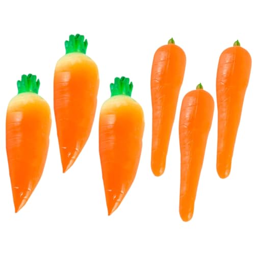 UPKOCH 6st Mini-Karotten Squishy-Maker Karottenschredder Requisiten Für Die Gemüsefotografie Karottendekor Für Ostern Gefälschte Gemüseornamente Display-Requisiten Für Die Vitrine PVC UPKOCH 6st Mini-Karotten Squishy-Maker Karottenschredder Requisiten Für Die Gemüsefotografie Karottendekor Für Ostern Gefälschte Gemüseornamente Display-Requisiten Für Die Vitrine PVC von UPKOCH