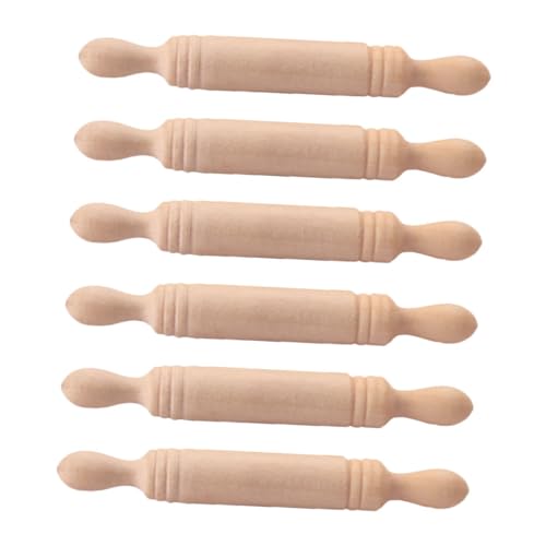 UPKOCH 6stücke Teiliges Miniatur Nudelholz Spielzeug Küchenzubehör Für Puppenhäuser Dekoration Miniaturküchen UPKOCH 6stücke Teiliges Miniatur Nudelholz Spielzeug Küchenzubehör Für Puppenhäuser Dekoration Miniaturküchen von UPKOCH