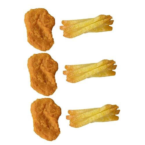 UPKOCH 6st Vorgibt Essen Fritten Pommes Frittes Hühnernuggets Hühnerfutter Gefälschte Pommes Frites Überraschungsspielzeug Für Mädchen Realistisches Spielfutter Essen PVC UPKOCH 6st Vorgibt Essen Fritten Pommes Frittes Hühnernuggets Hühnerfutter Gefälschte Pommes Frites Überraschungsspielzeug Für Mädchen Realistisches Spielfutter Essen PVC von UPKOCH