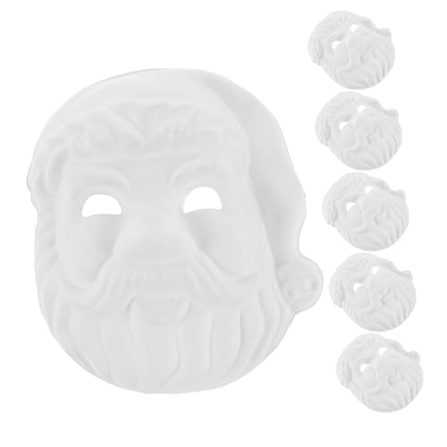 UPKOCH 6st Weihnachtsmann-maske Papiermasken Selber Machen Weihnachtsmütze Und Bart Personalisierter Weihnachtssack Weihnachtsgeschenkpapier Weihnachts-tags Santa Masse Weiß Zellstoff UPKOCH 6st Weihnachtsmann-maske Papiermasken Selber Machen Weihnachtsmütze Und Bart Personalisierter Weihnachtssack Weihnachtsgeschenkpapier Weihnachts-tags Santa Masse Weiß Zellstoff von UPKOCH