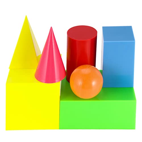 UPKOCH 7 Stück Geometriemodell geometrische Spielzeuge geometrisches Modell Bausteine ​​der Früherziehung bausteine kombinierte Lehrmittel mathematisches Modell Colorful von UPKOCH